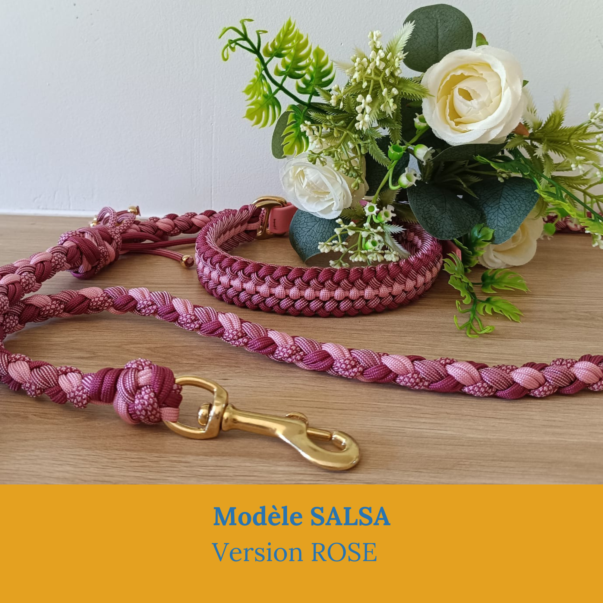Bel-ensemble-collier-laisse-chien-fait-main-paracorde