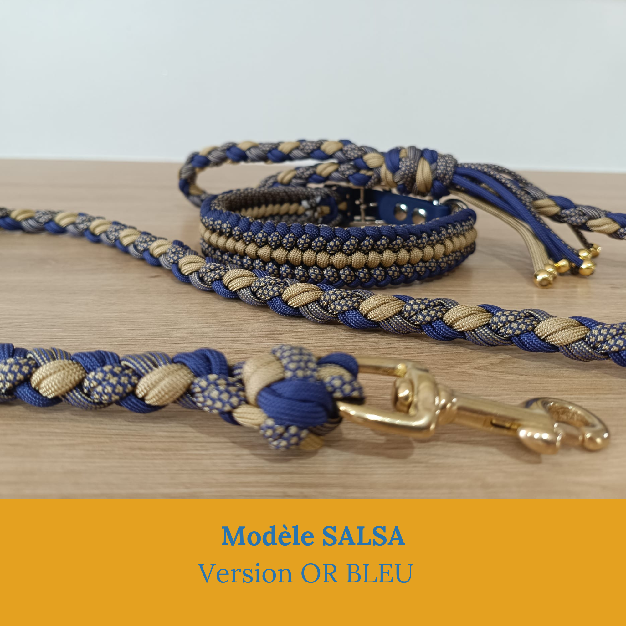 Magnifique-ensemble-collier-laisse-chien-paracorde-fait-main